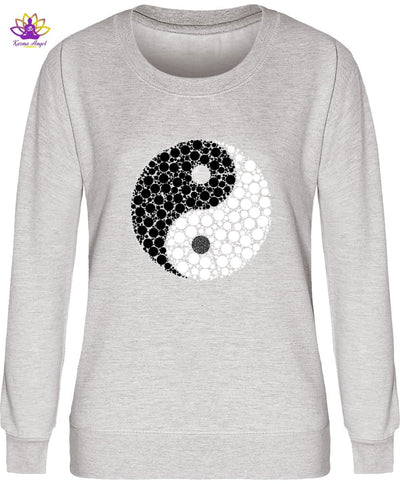 "Yin yang" - Sweatshirt femme en coton bio, plusieurs coloris
