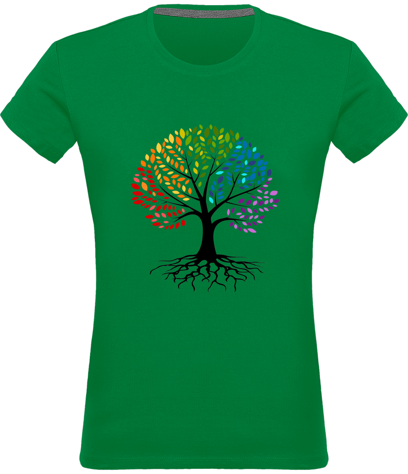 T-shirt arbre de vie coloré - Femme