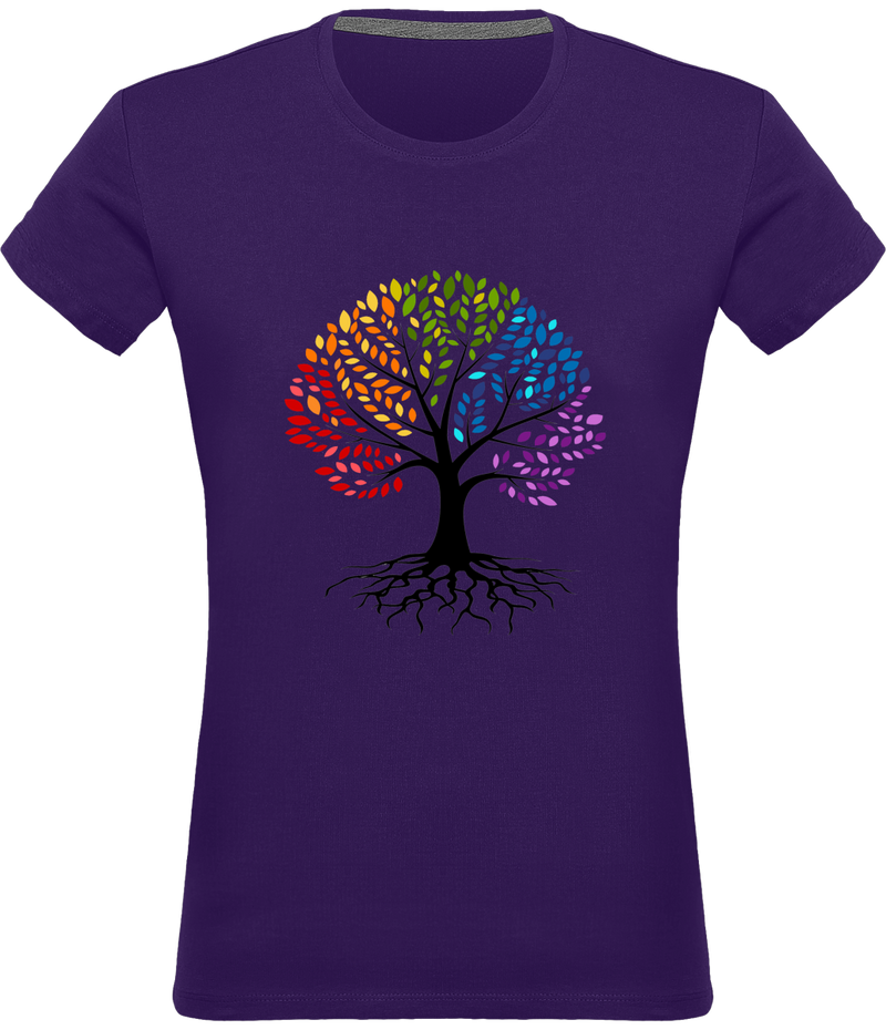 T-shirt arbre de vie coloré - Femme