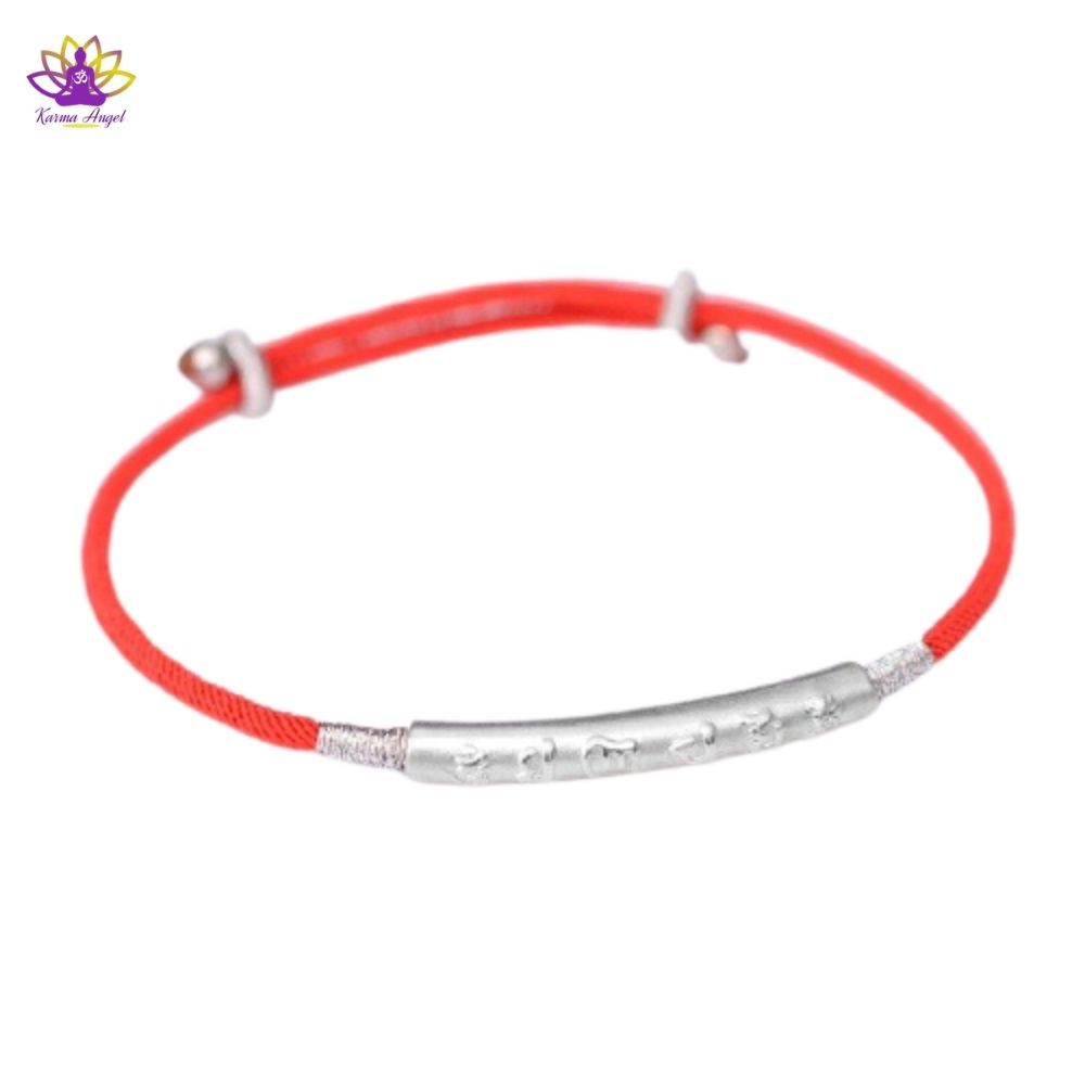 Bracelet chance rouge traditionnel argent ou plaqué or