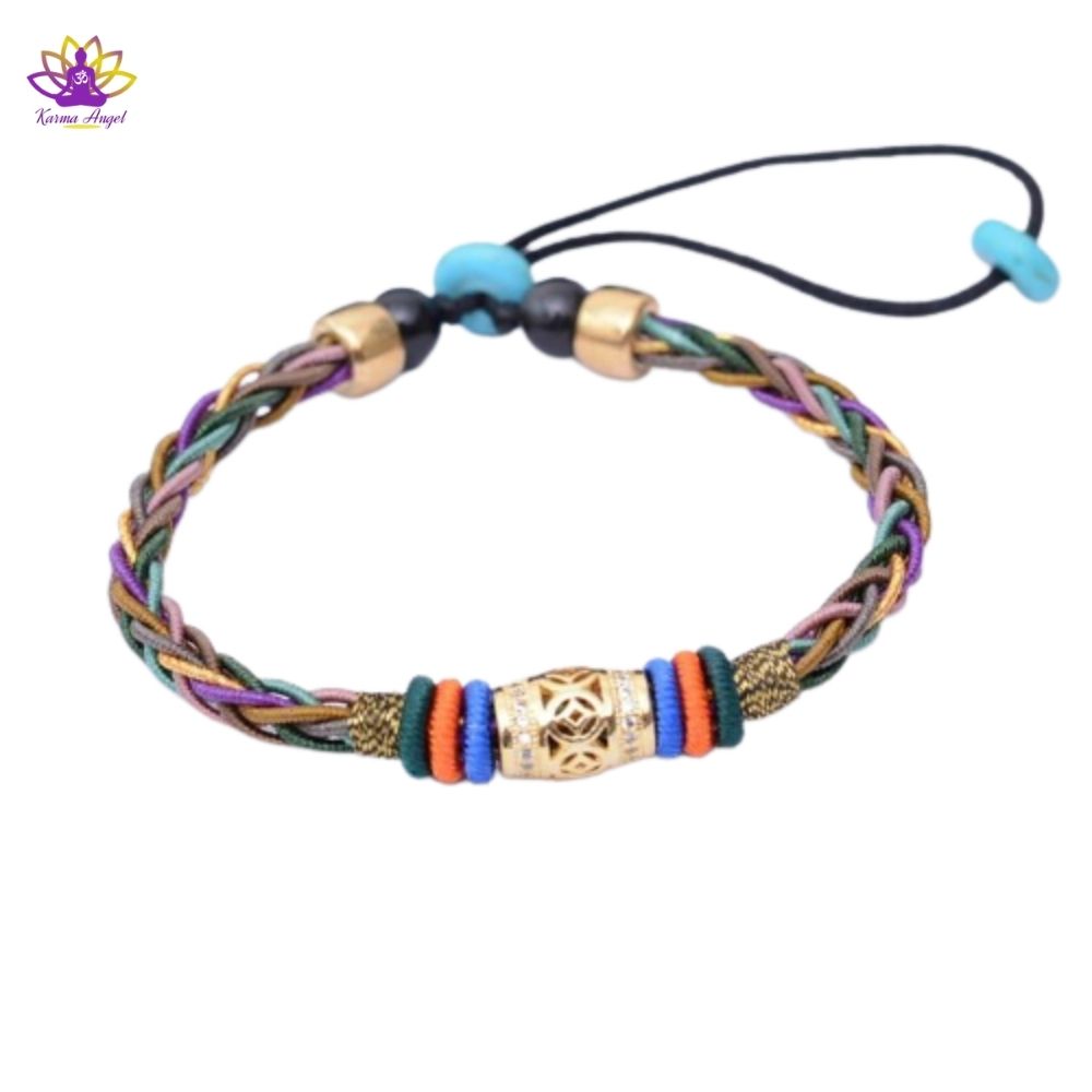 Bracelet de chance traditionnel Thaï, ajustable