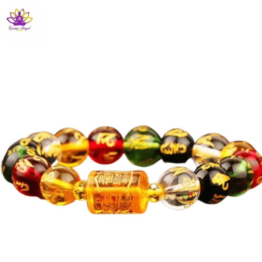 "Éveil et bénédiction" - Bracelet mantra 5 éléments