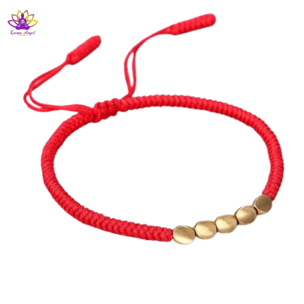 "Namasté" - Bracelet Tibétain tressé à la main cuivre