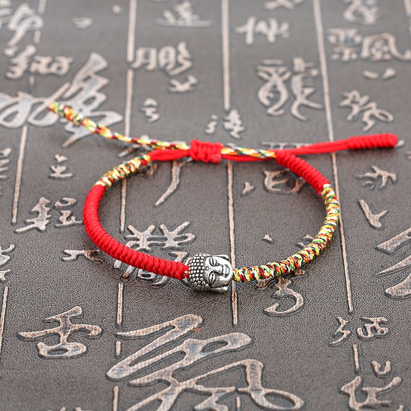"Bon Karma" - Bracelet Tibétain bouddha tissé à la main, ajustable