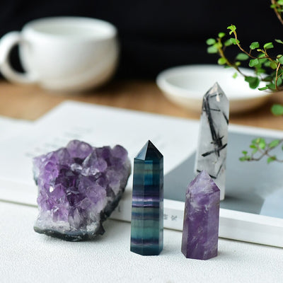 Ensemble de pierres naturelles en cristal