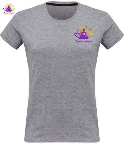 "Karma Angel" - T-shirt femme inspirant en coton bio, plusieurs coloris