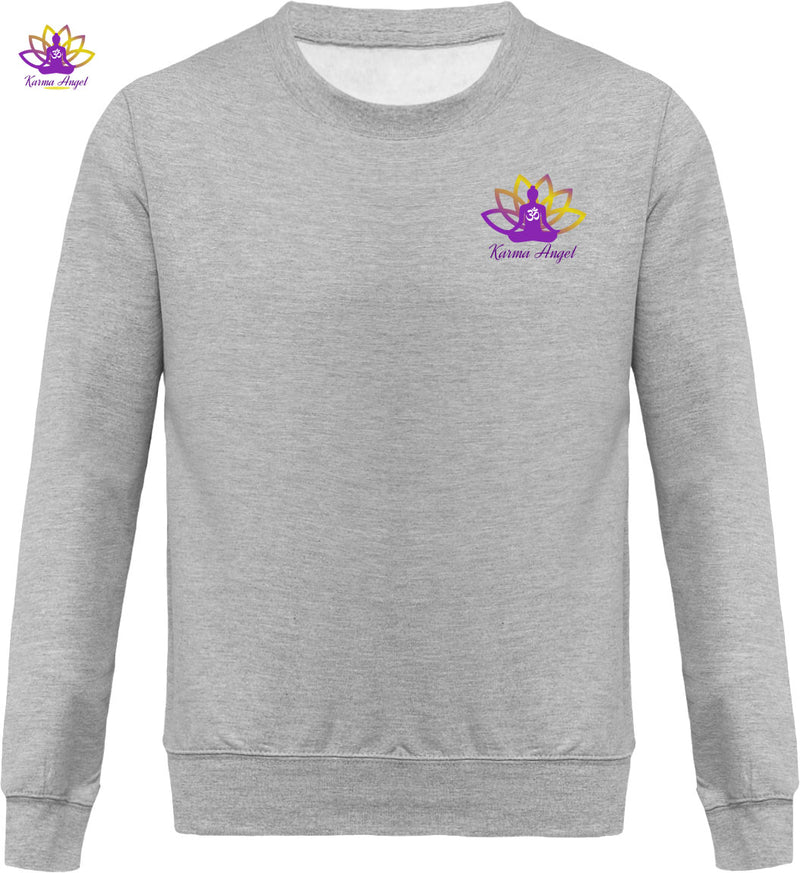 "Karma Angel" - Sweatshirt homme inspirant en coton bio, plusieurs coloris
