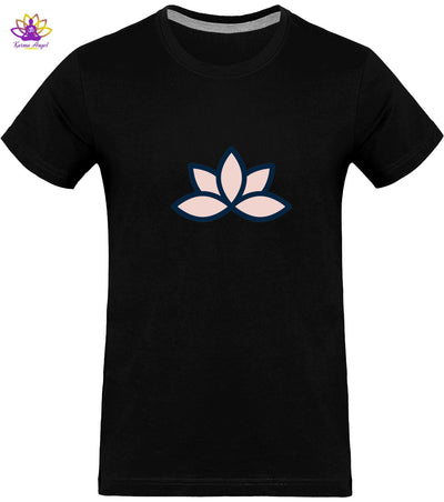 "Fleur de Lotus - T-shirt homme inspirant en coton bio, plusieurs coloris