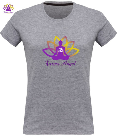 "Karma Angel" - T-shirt femme inspirant en coton bio, plusieurs coloris