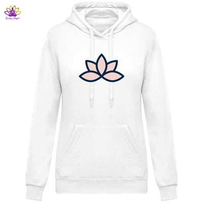 Sweatshirt à capuche fleur du lotus - Femme