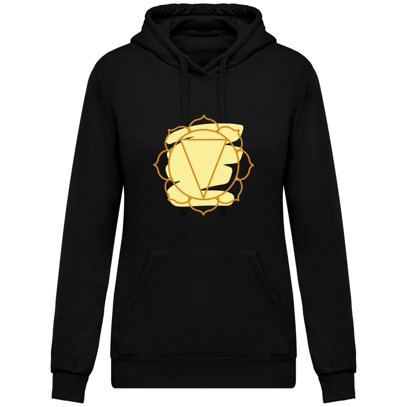 Sweatshirt à capuche 3ème chakra - Femme