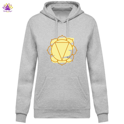 Sweatshirt à capuche 3ème chakra - Femme