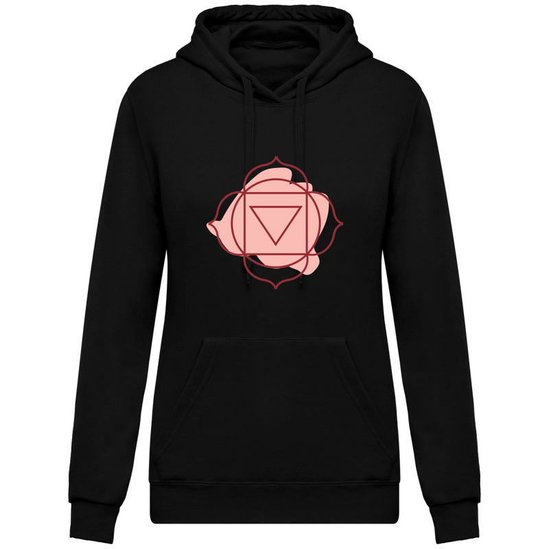 Sweatshirt à capuche 1er chakra - Femme