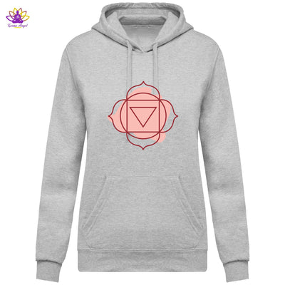 Sweatshirt à capuche 1er chakra - Femme