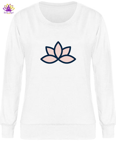 "Fleur de Lotus" - Sweatshirt femme en coton bio, plusieurs coloris - Karma Angel