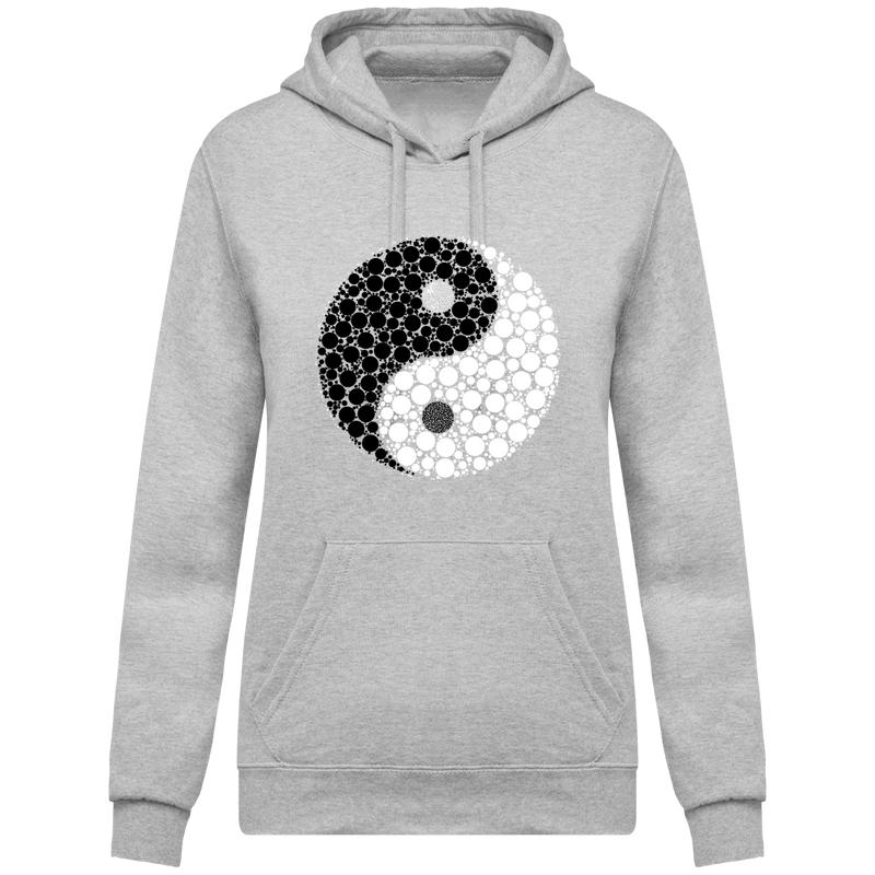 Sweatshirt à capuche yin yang - Femme