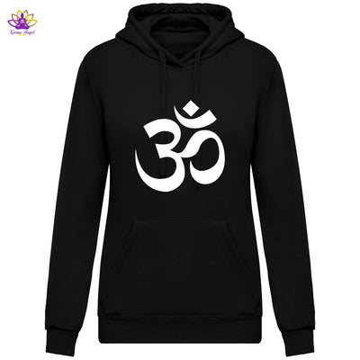 "Om sacré" - Sweatshirt femme à capuche en coton bio, plusieurs coloris