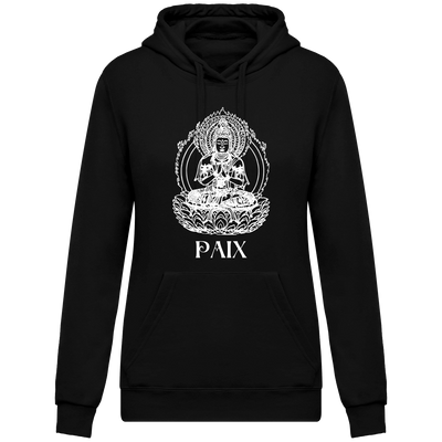 Sweatshirt à capuche bouddha - Femme