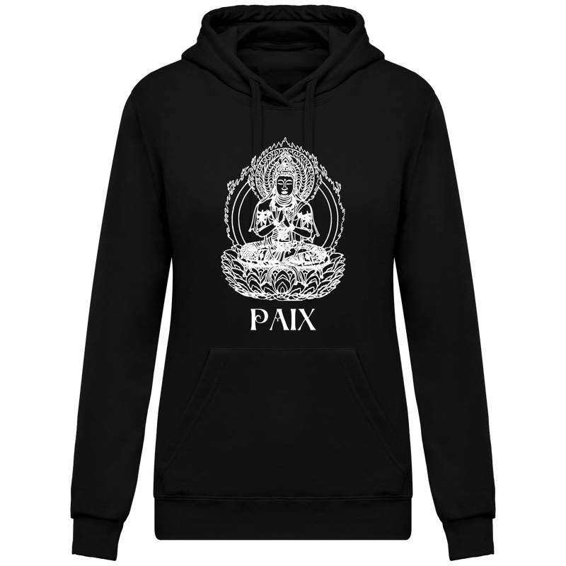 Sweatshirt à capuche bouddha - Femme