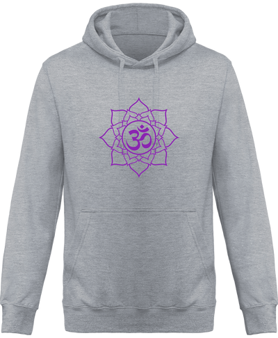 Sweatshirt à capuche ohm & fleur du lotus - Homme