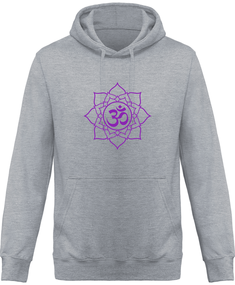 Sweatshirt à capuche ohm & fleur du lotus - Homme