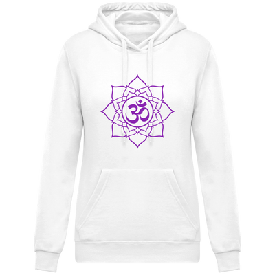 Sweatshirt à capuche ohm & fleur du lotus - Femme