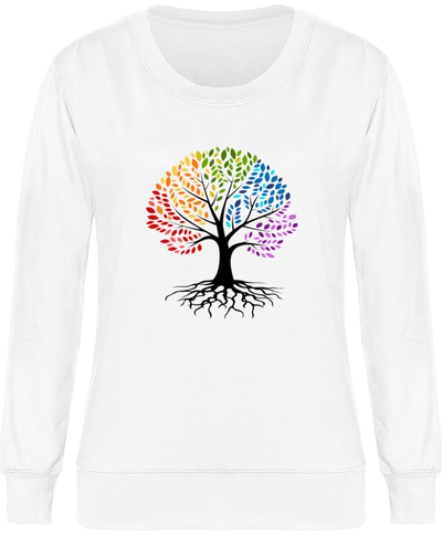 Sweatshirt arbre de vie coloré - Femme