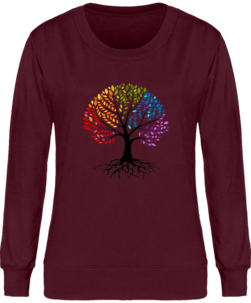 Sweatshirt arbre de vie coloré - Femme