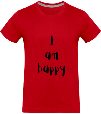 T-shirt I am happy - Homme