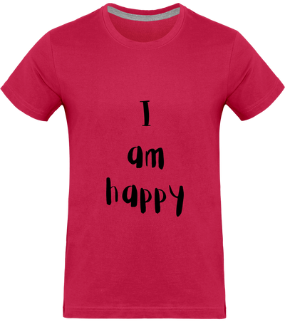 T-shirt I am happy - Homme