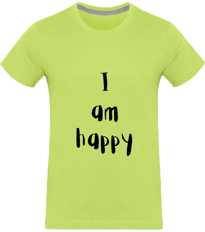 T-shirt I am happy - Homme