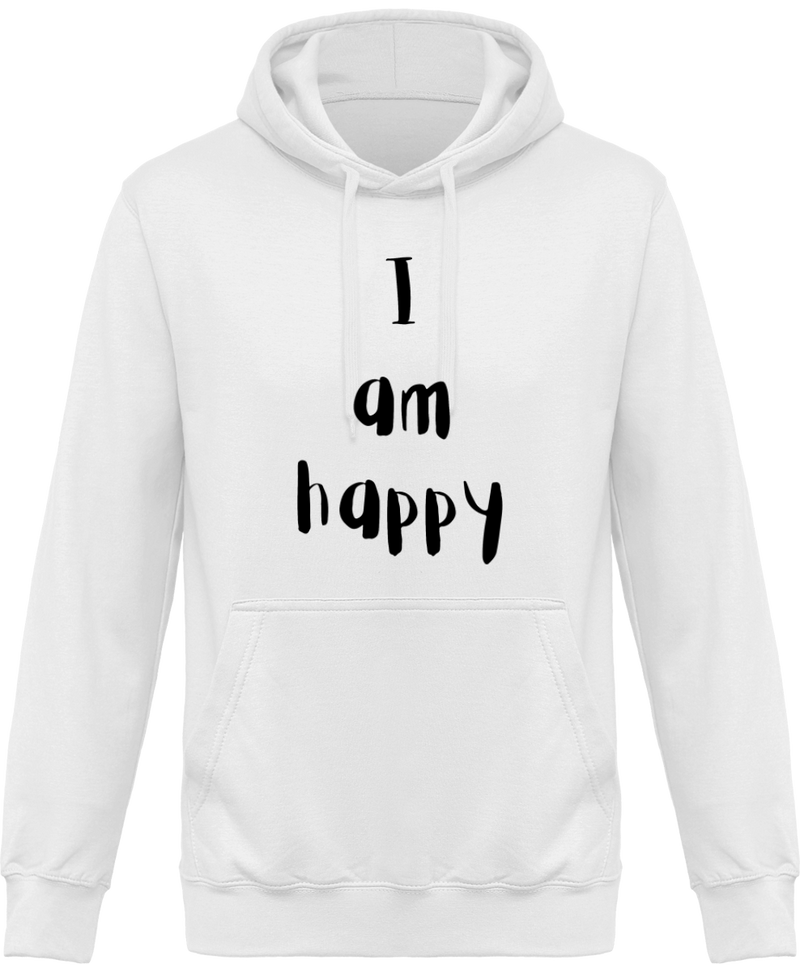 Sweatshirt à capuche I am happy - Homme