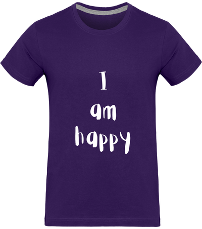 T-shirt I am happy - Homme