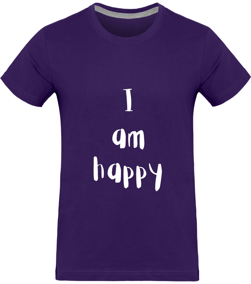 T-shirt I am happy - Homme