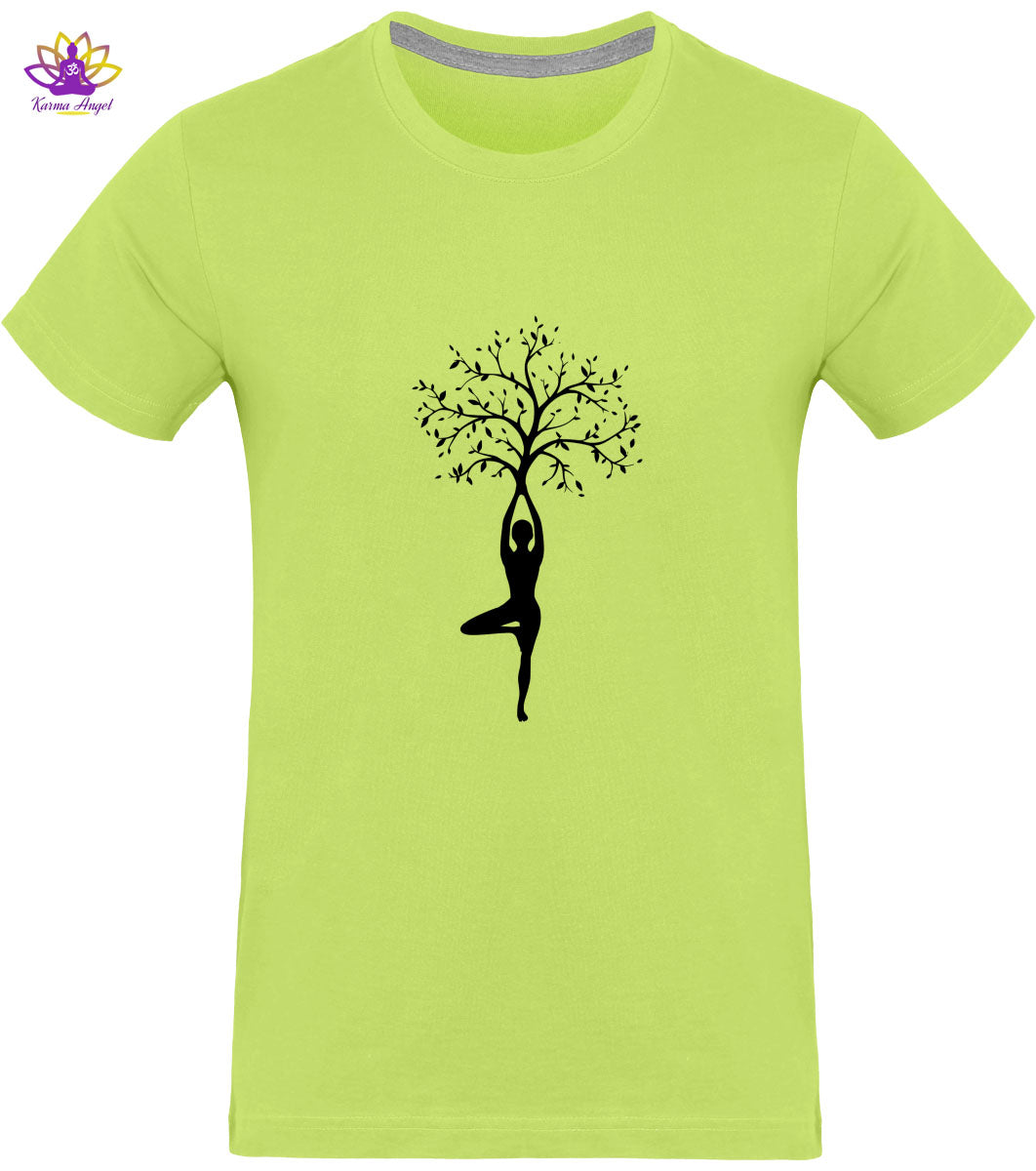 "Yoga tree" - T-shirt homme en coton bio, plusieurs coloris 