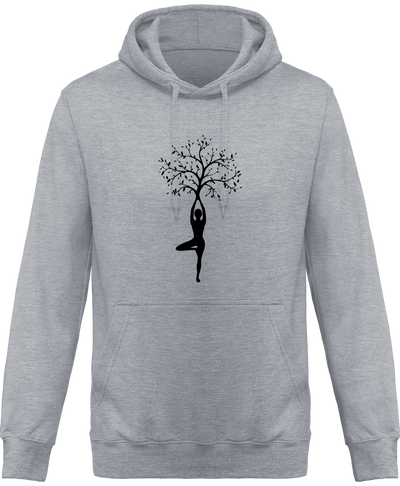 Sweatshirt à capuche yoga tree - Homme