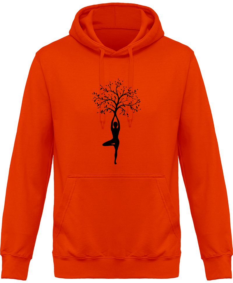 Sweatshirt à capuche yoga tree - Homme