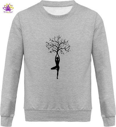 "Yoga tree" - Sweatshirt homme en coton bio, plusieurs coloris