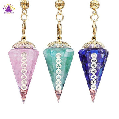 "Aide supérieure" - Pendule conique Reiki en orgonite