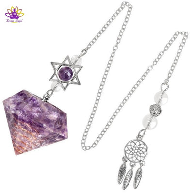 "Ambition éternelle" - Pendule prisme de divination orgonite
