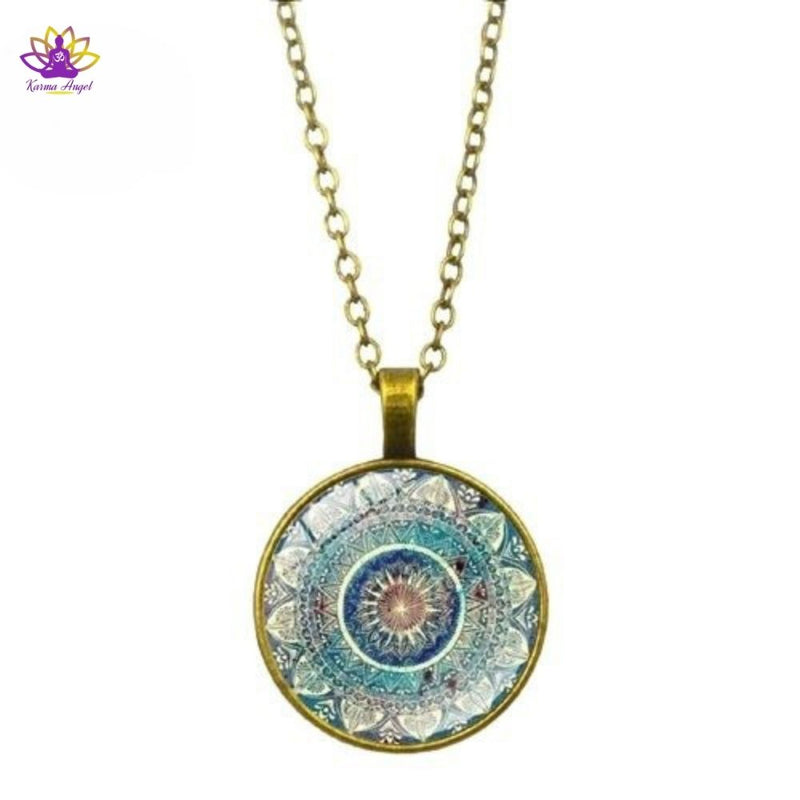 "Conscience élargie" - Collier pendentif mandala énergie et vibration