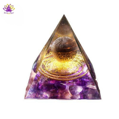 "Conscience supérieure" - Pyramide Reiki en orgonite violet