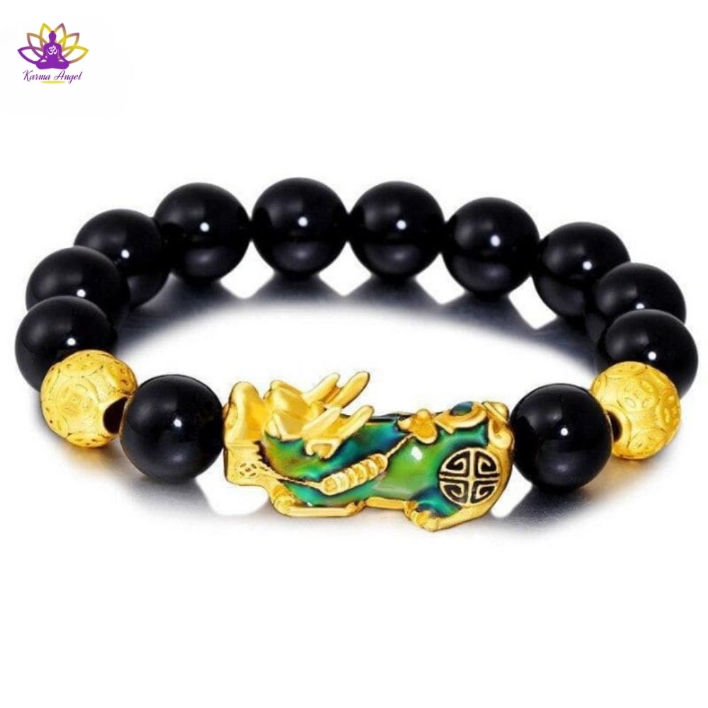 "Croissance et vitalité" - Bracelet bouddhiste Pixiu changeant de couleur 