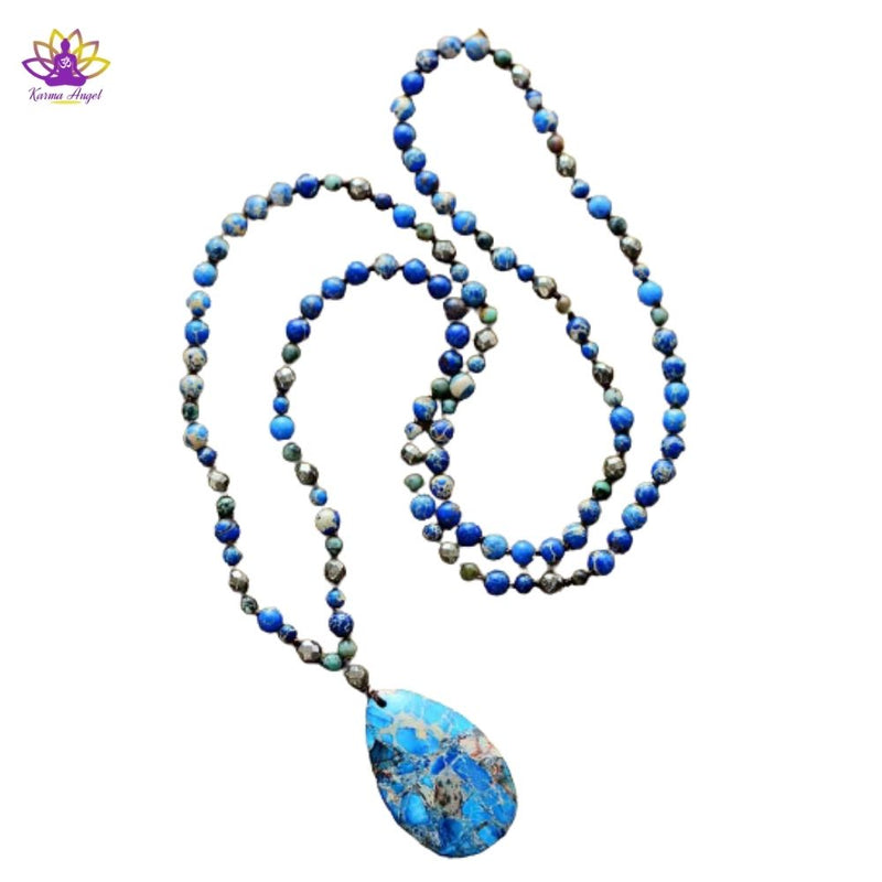 Collier bohème luxe en pierres naturelles