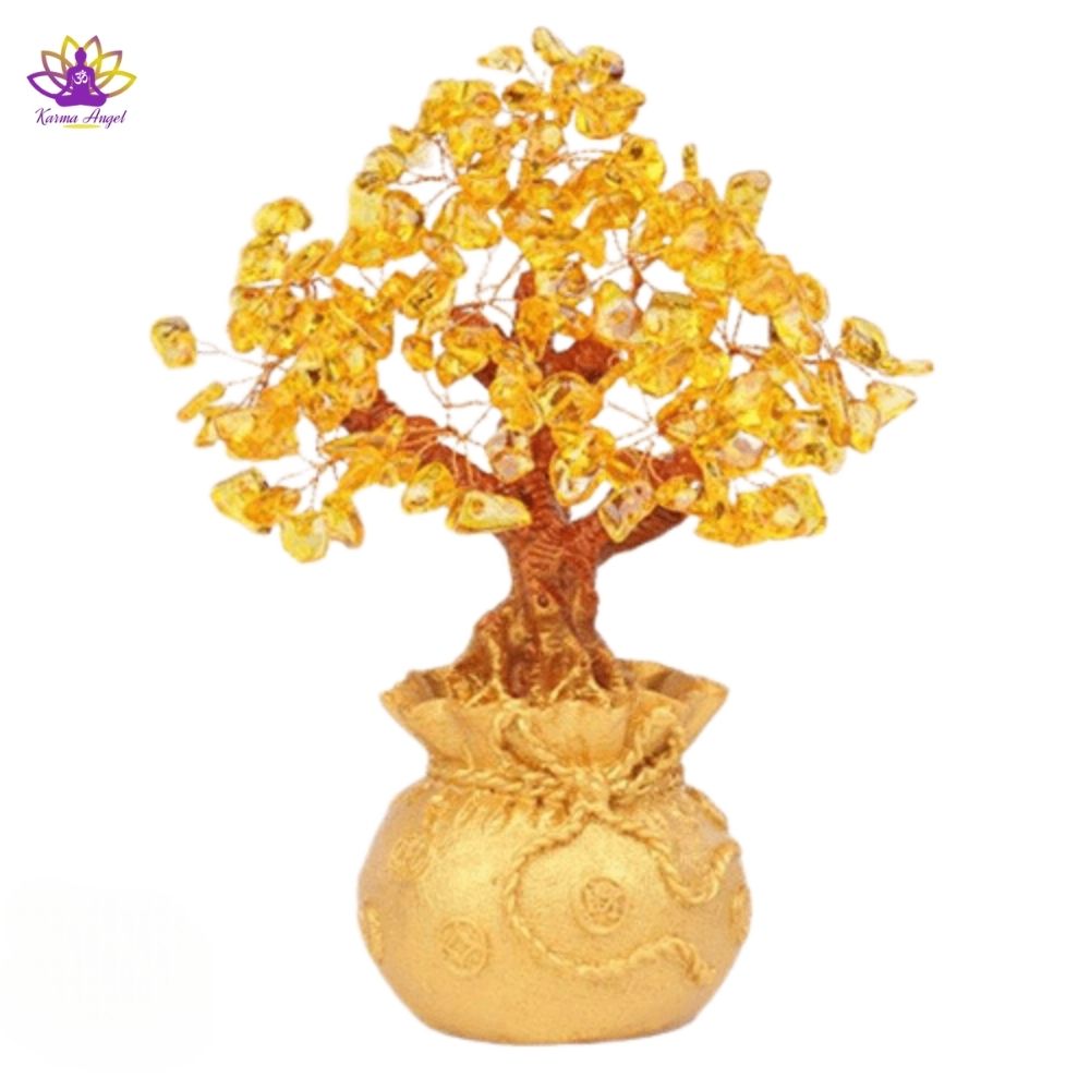 "Bonne fortune" - Arbre porte-bonheur traditionnel Feng Shui abondance 