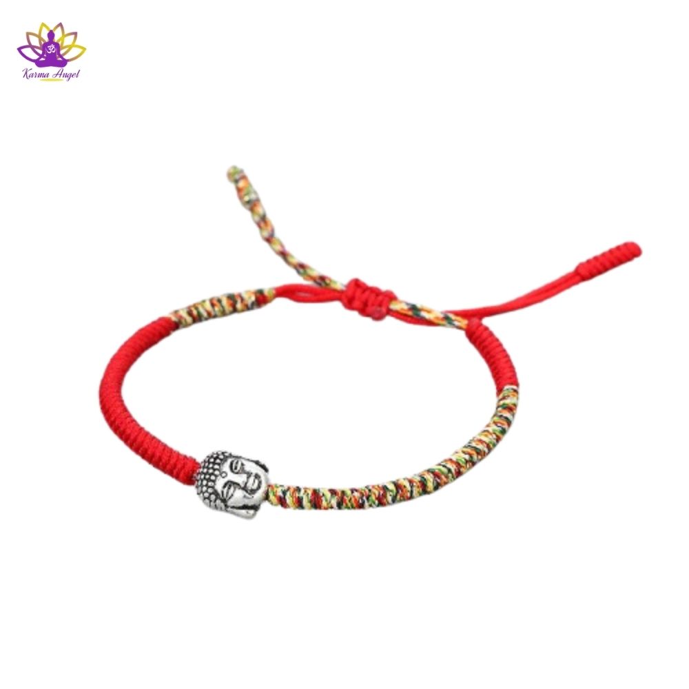Bracelet Tibétain bouddha tissé à la main ajustable 