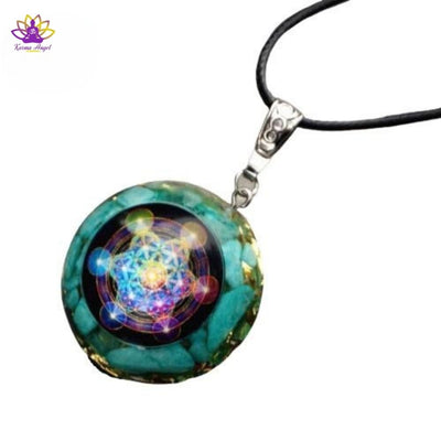 "Lumière éternelle" - Collier cristal en orgonite porte bonheur