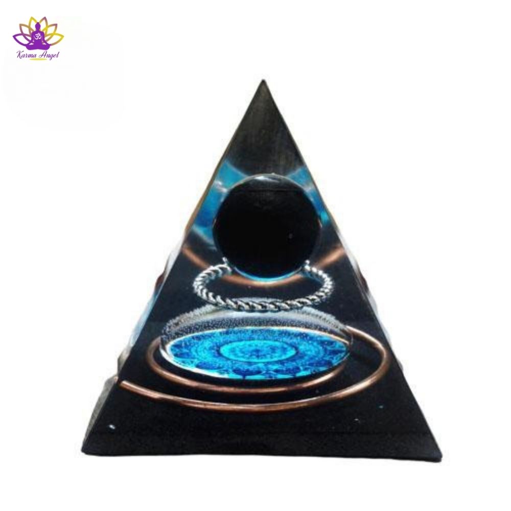 "Gratitude infinie" - Pyramide d’énergie en orgonite 