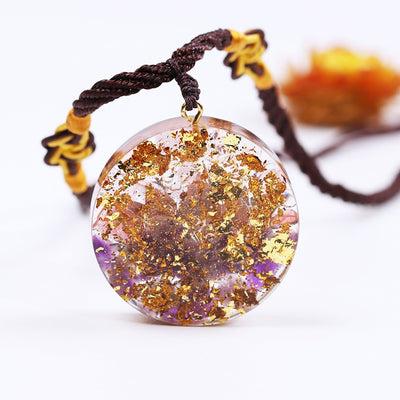Collier en orgonite fleur du lotus