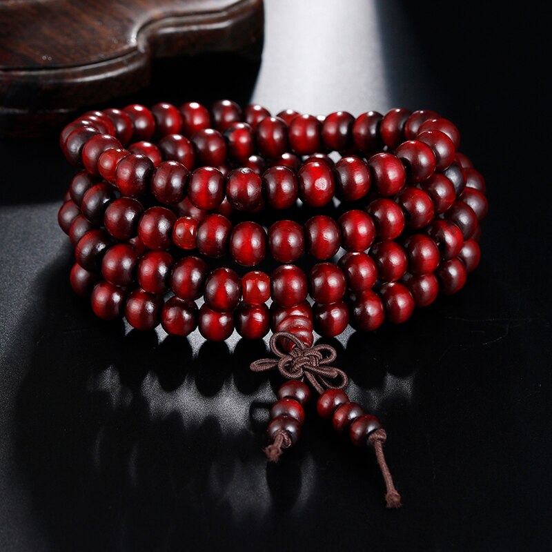 Bracelet mala en bois, marron